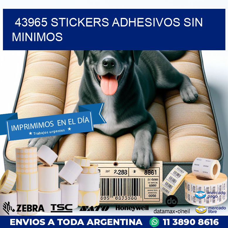 43965 STICKERS ADHESIVOS SIN MINIMOS