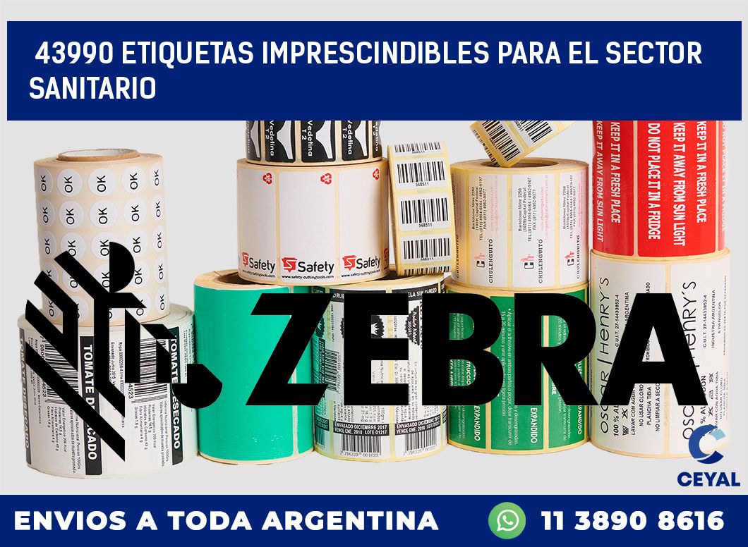 43990 ETIQUETAS IMPRESCINDIBLES PARA EL SECTOR SANITARIO