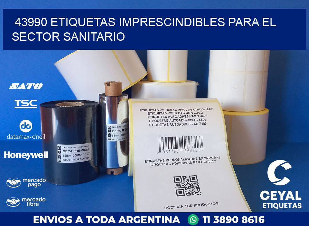 43990 ETIQUETAS IMPRESCINDIBLES PARA EL SECTOR SANITARIO