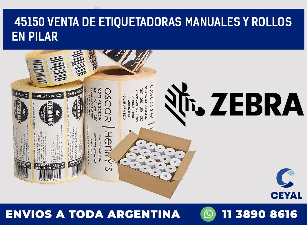 45150 VENTA DE ETIQUETADORAS MANUALES Y ROLLOS EN PILAR