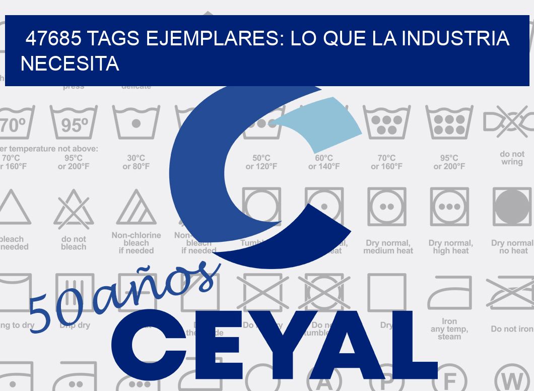 47685 TAGS EJEMPLARES: LO QUE LA INDUSTRIA NECESITA