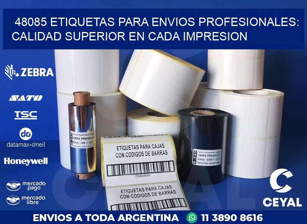 48085 ETIQUETAS PARA ENVIOS PROFESIONALES: CALIDAD SUPERIOR EN CADA IMPRESION