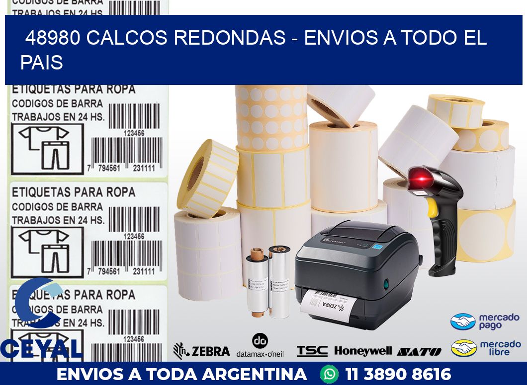 48980 CALCOS REDONDAS – ENVIOS A TODO EL PAIS