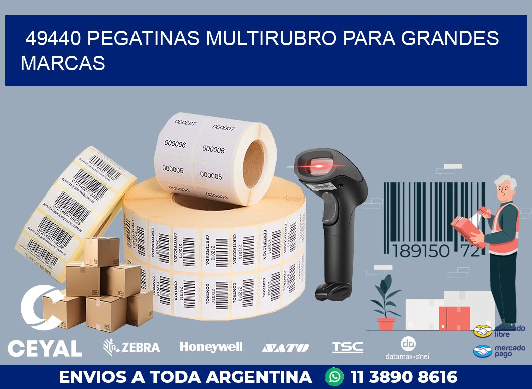 49440 PEGATINAS MULTIRUBRO PARA GRANDES MARCAS