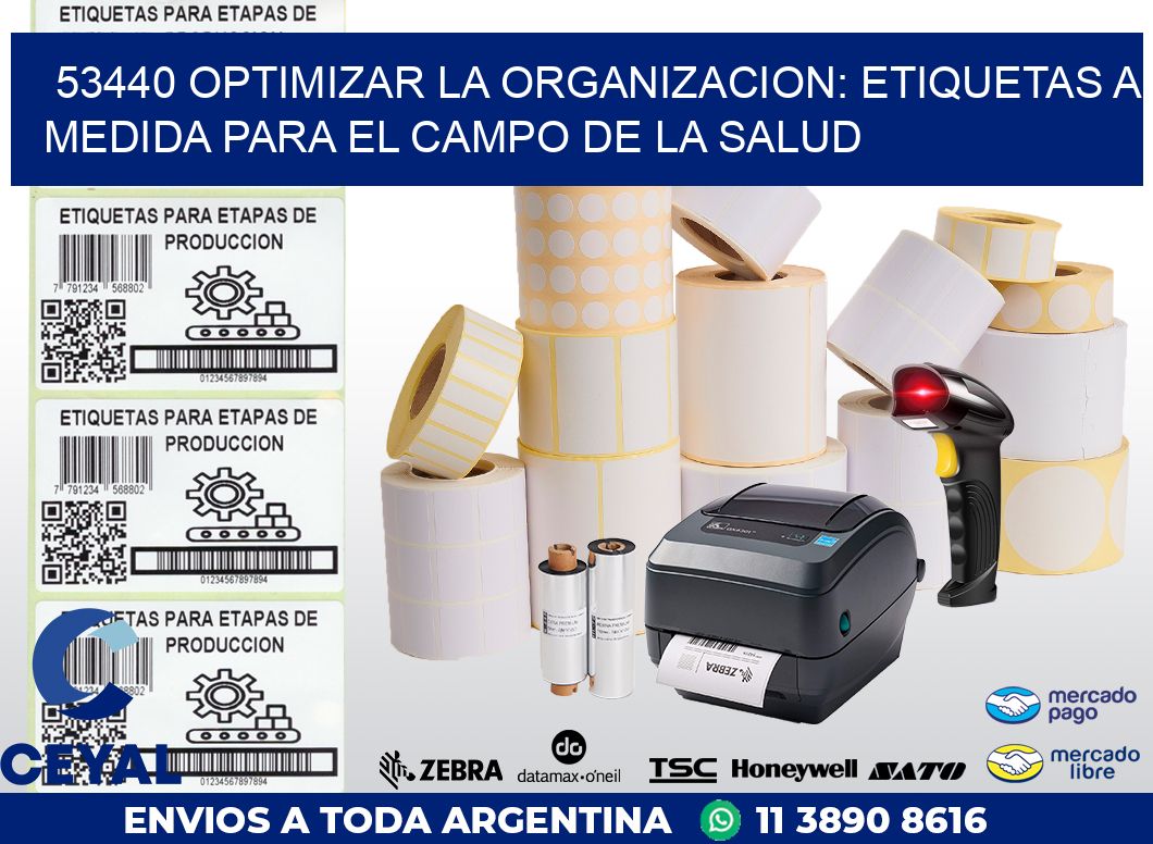 53440 OPTIMIZAR LA ORGANIZACION: ETIQUETAS A MEDIDA PARA EL CAMPO DE LA SALUD