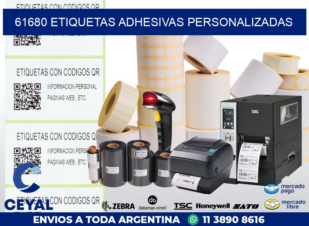 61680 ETIQUETAS ADHESIVAS PERSONALIZADAS