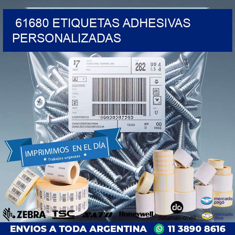 61680 ETIQUETAS ADHESIVAS PERSONALIZADAS