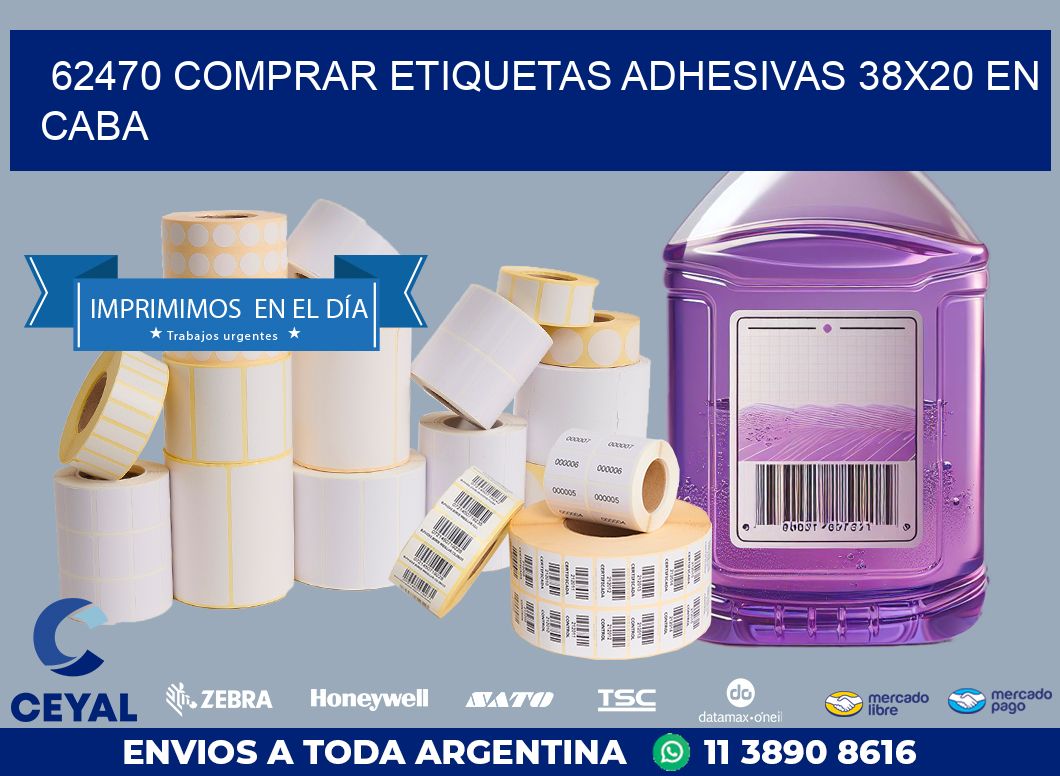 62470 COMPRAR ETIQUETAS ADHESIVAS 38X20 EN CABA