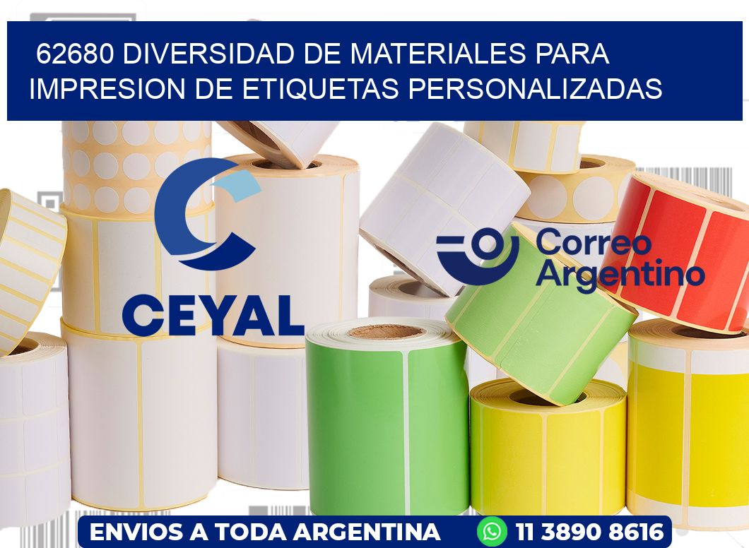 62680 DIVERSIDAD DE MATERIALES PARA IMPRESION DE ETIQUETAS PERSONALIZADAS