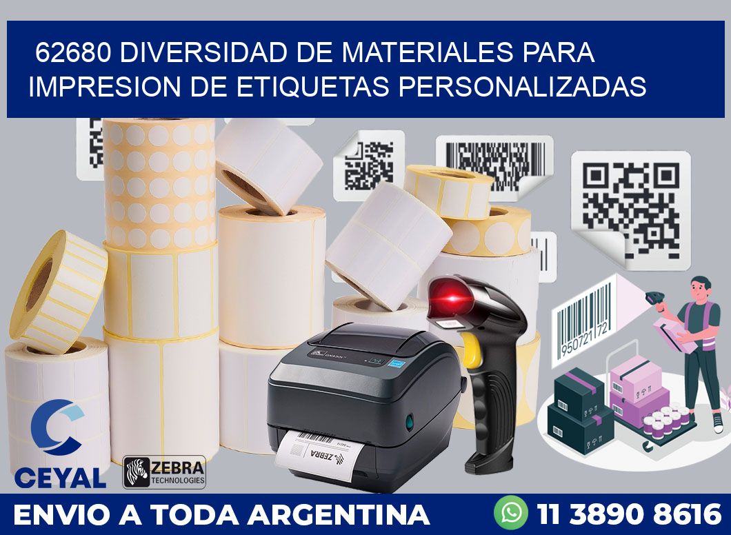 62680 DIVERSIDAD DE MATERIALES PARA IMPRESION DE ETIQUETAS PERSONALIZADAS