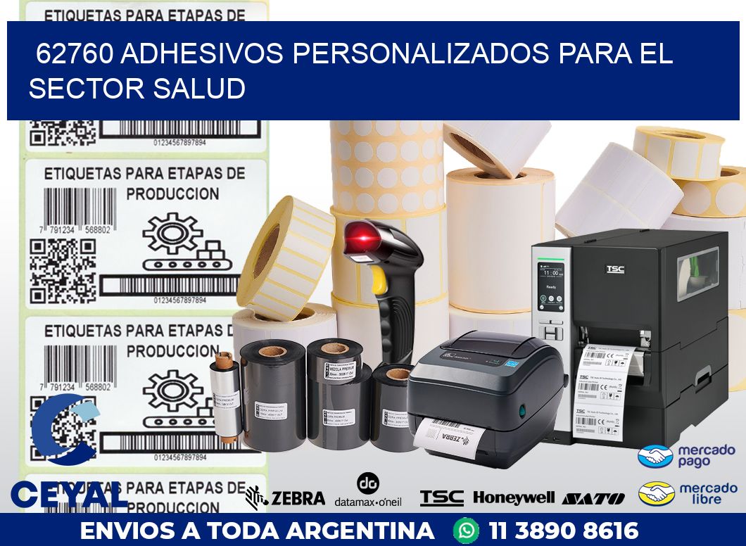 62760 ADHESIVOS PERSONALIZADOS PARA EL SECTOR SALUD