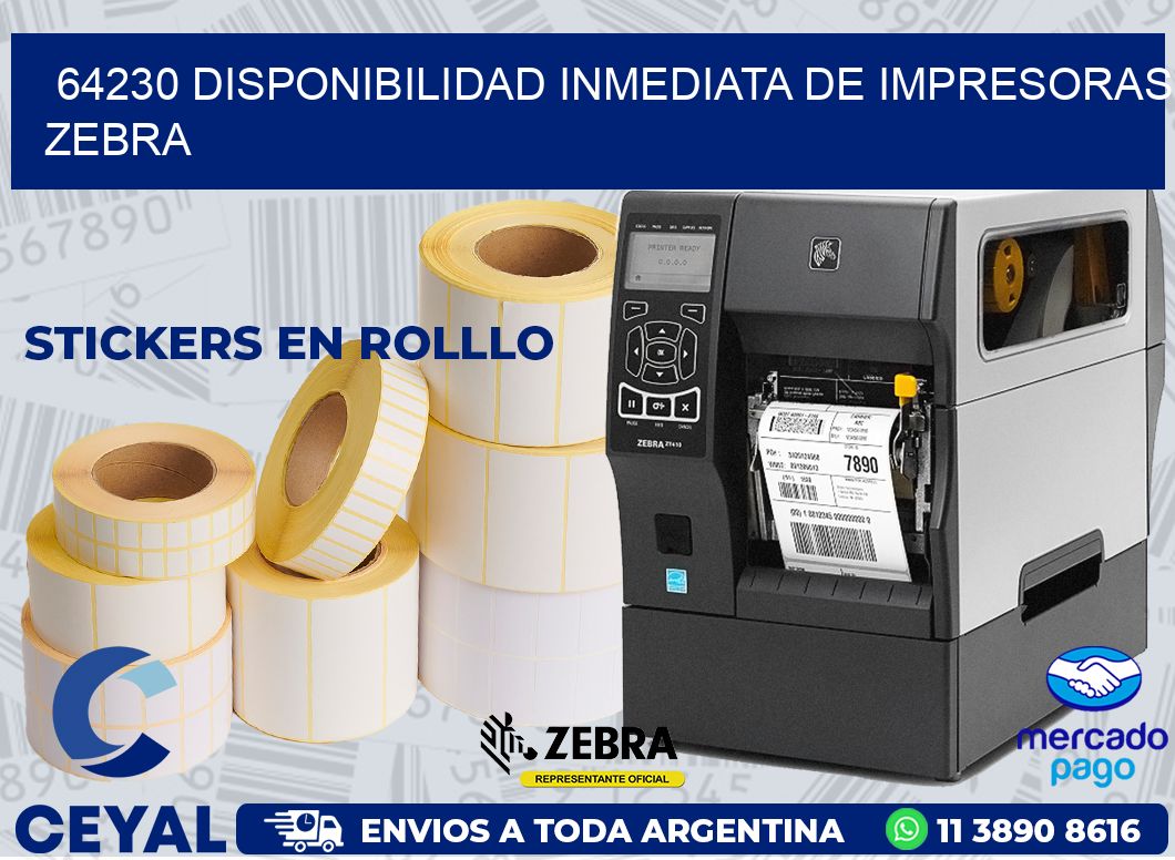 64230 DISPONIBILIDAD INMEDIATA DE IMPRESORAS ZEBRA