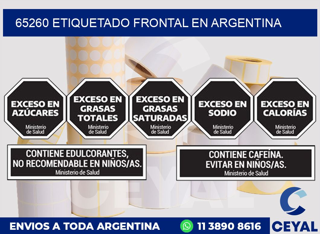 65260 ETIQUETADO FRONTAL EN ARGENTINA