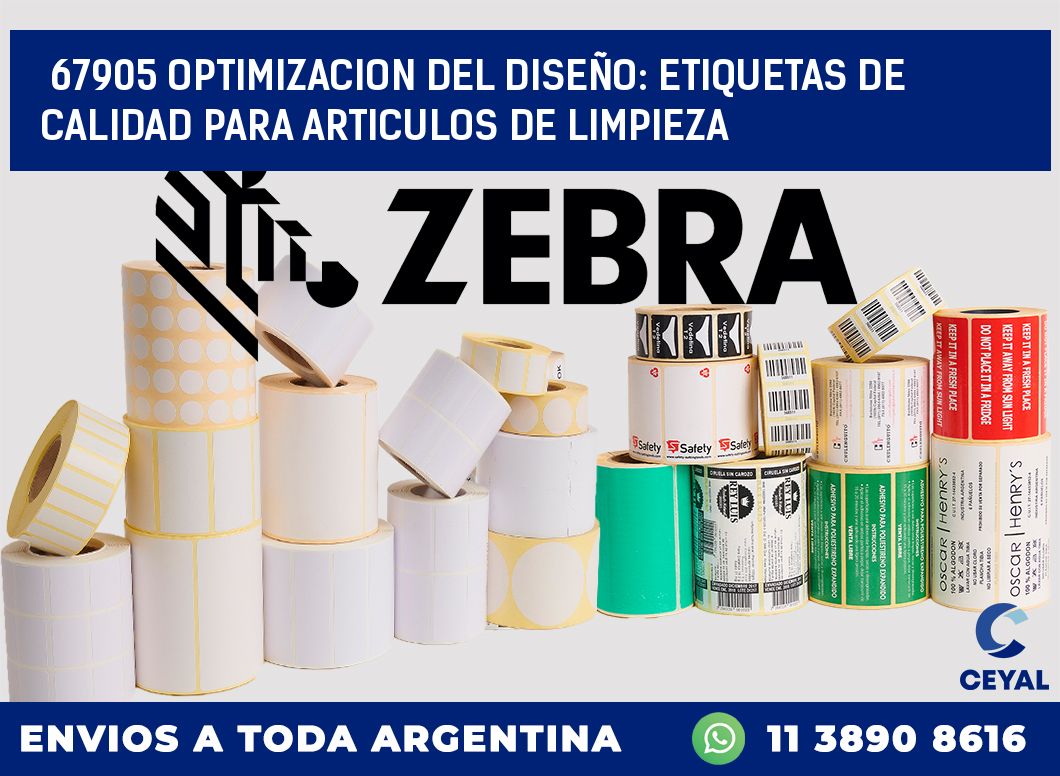67905 OPTIMIZACION DEL DISEÑO: ETIQUETAS DE CALIDAD PARA ARTICULOS DE LIMPIEZA