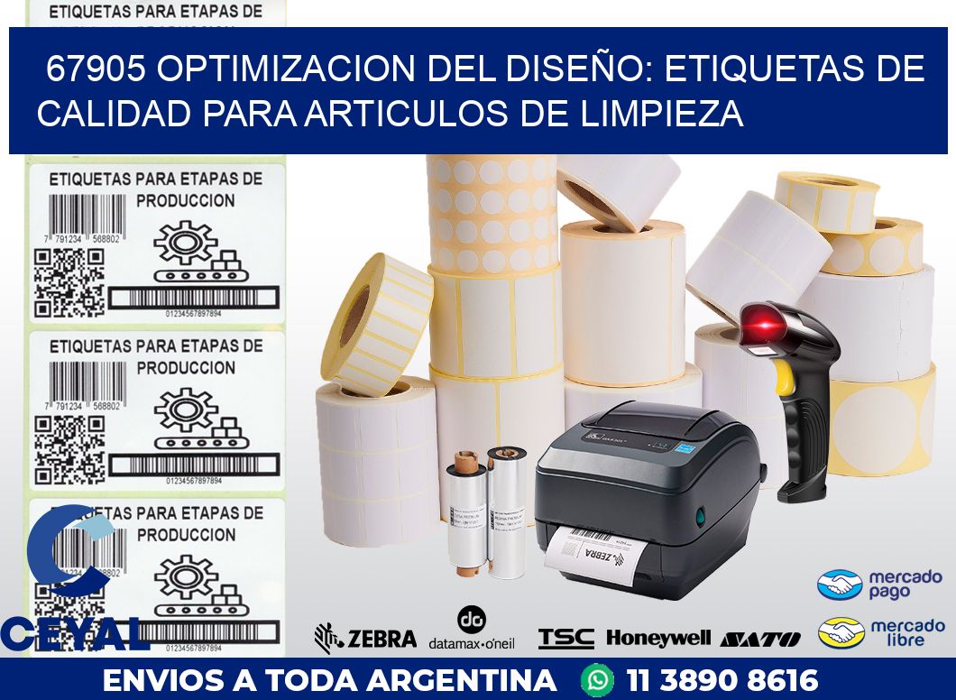 67905 OPTIMIZACION DEL DISEÑO: ETIQUETAS DE CALIDAD PARA ARTICULOS DE LIMPIEZA