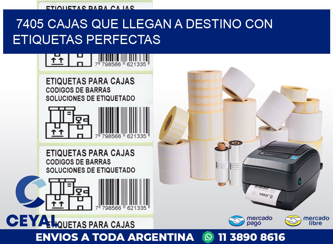 7405 CAJAS QUE LLEGAN A DESTINO CON ETIQUETAS PERFECTAS