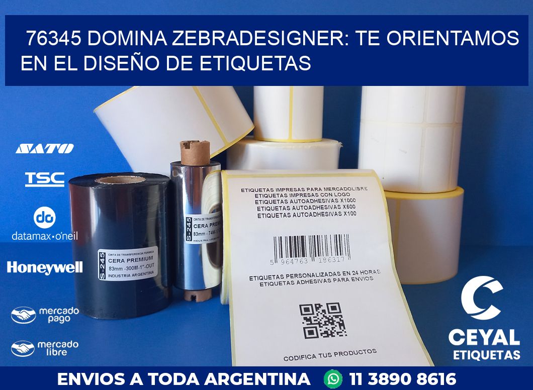 76345 DOMINA ZEBRADESIGNER: TE ORIENTAMOS EN EL DISEÑO DE ETIQUETAS