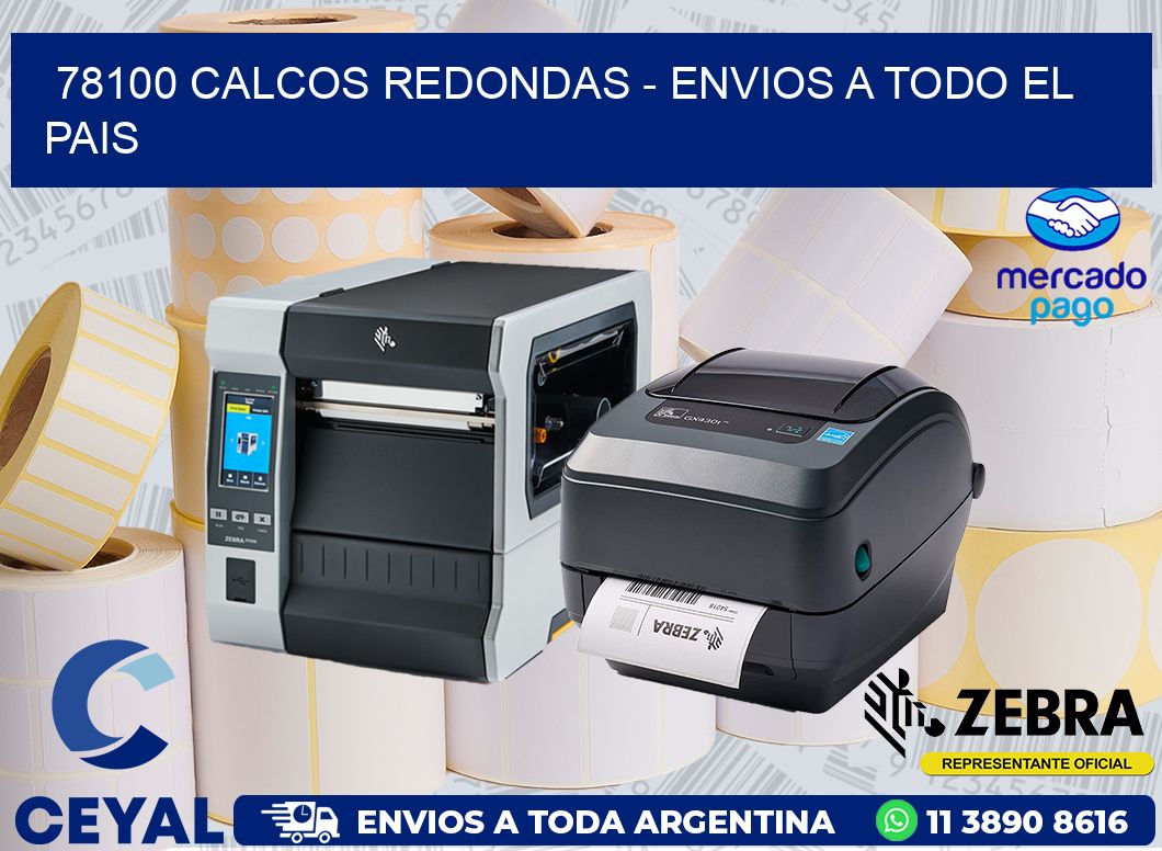 78100 CALCOS REDONDAS - ENVIOS A TODO EL PAIS