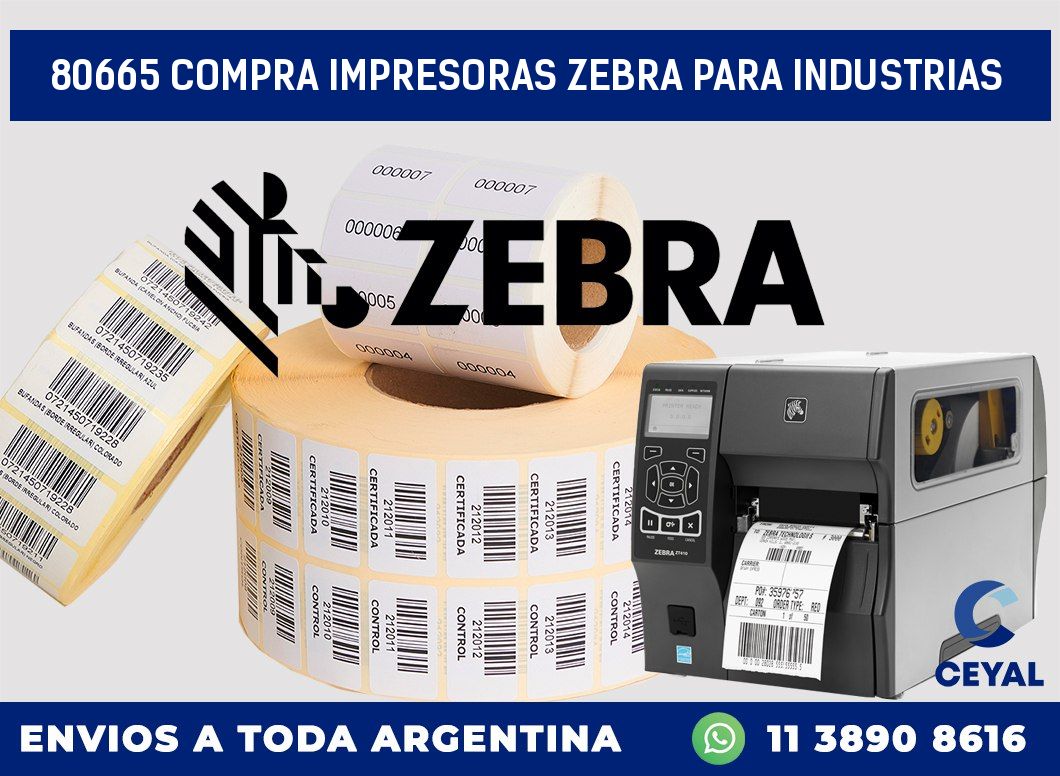 80665 COMPRA IMPRESORAS ZEBRA PARA INDUSTRIAS