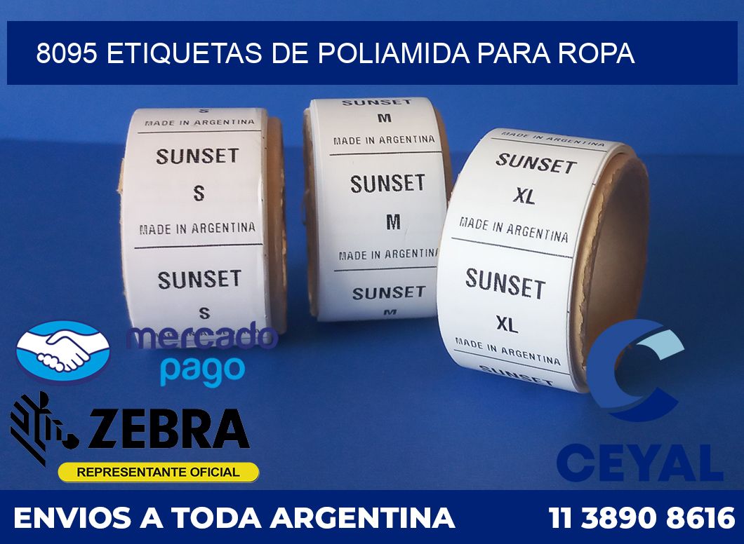 8095 ETIQUETAS DE POLIAMIDA PARA ROPA