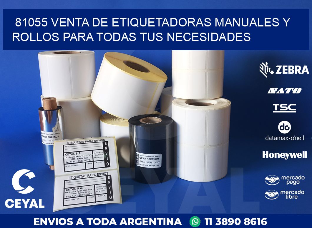 81055 VENTA DE ETIQUETADORAS MANUALES Y ROLLOS PARA TODAS TUS NECESIDADES