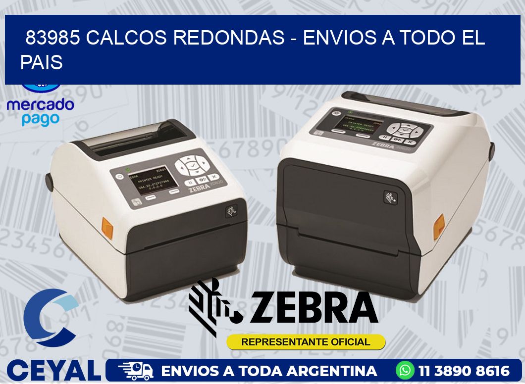 83985 CALCOS REDONDAS - ENVIOS A TODO EL PAIS
