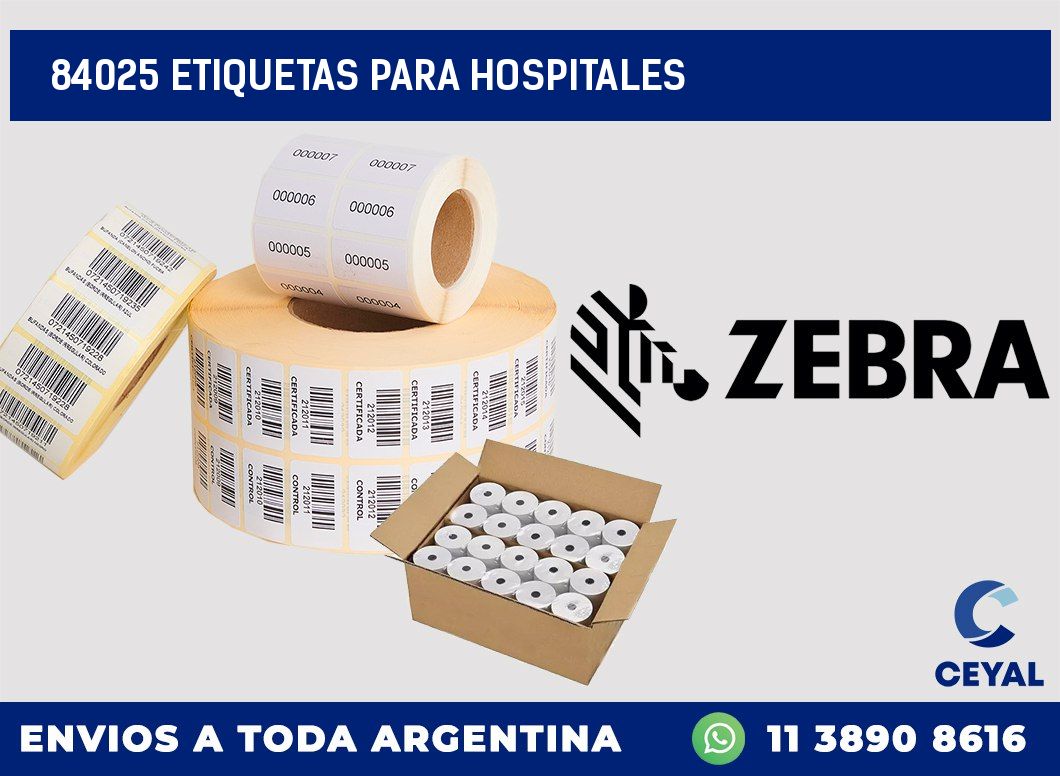 84025 ETIQUETAS PARA HOSPITALES