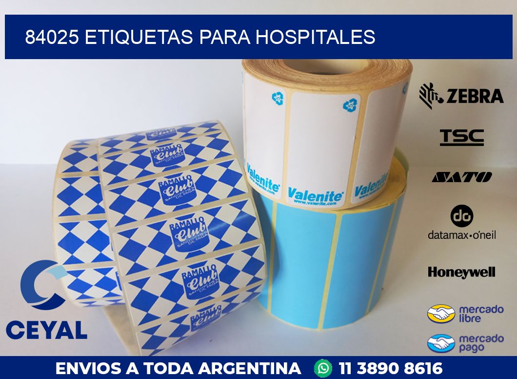 84025 ETIQUETAS PARA HOSPITALES