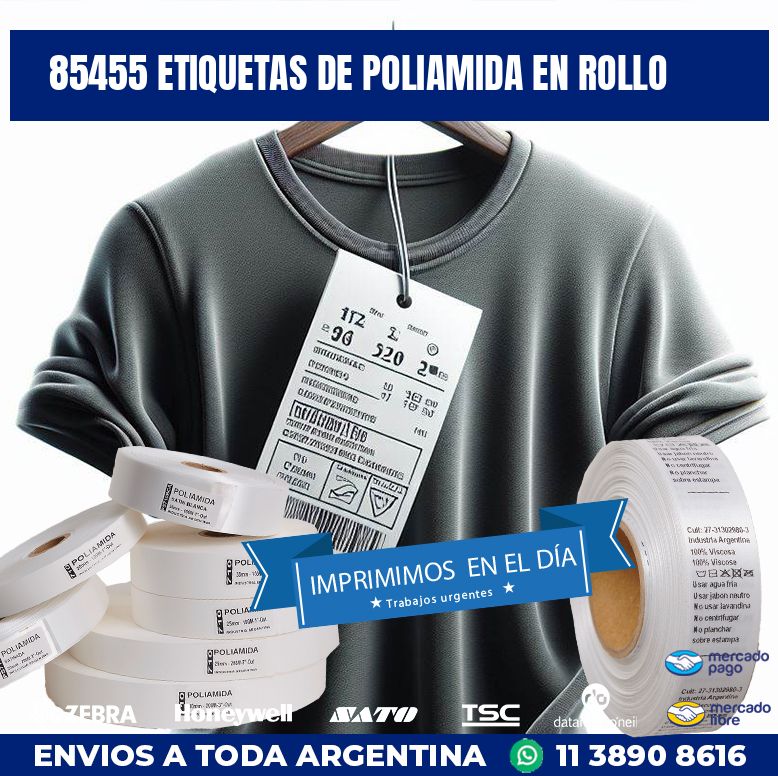85455 ETIQUETAS DE POLIAMIDA EN ROLLO