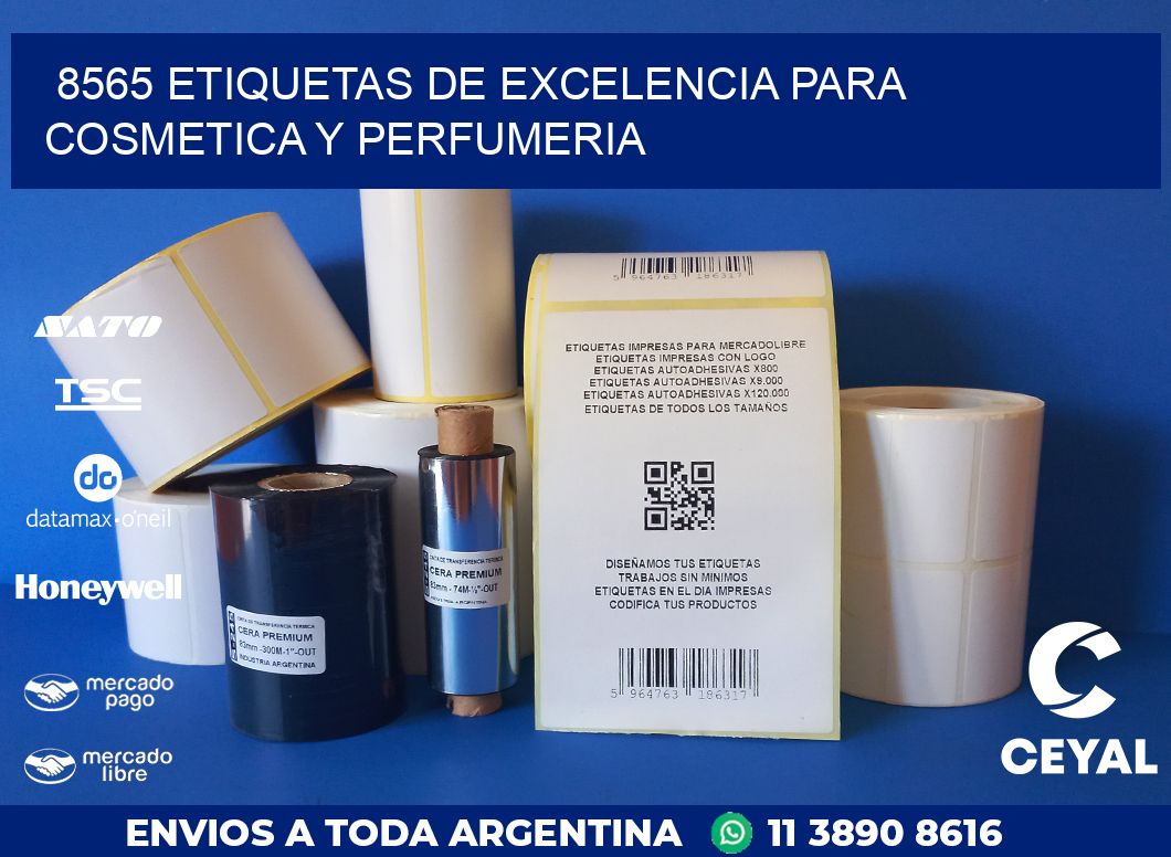 8565 ETIQUETAS DE EXCELENCIA PARA COSMETICA Y PERFUMERIA
