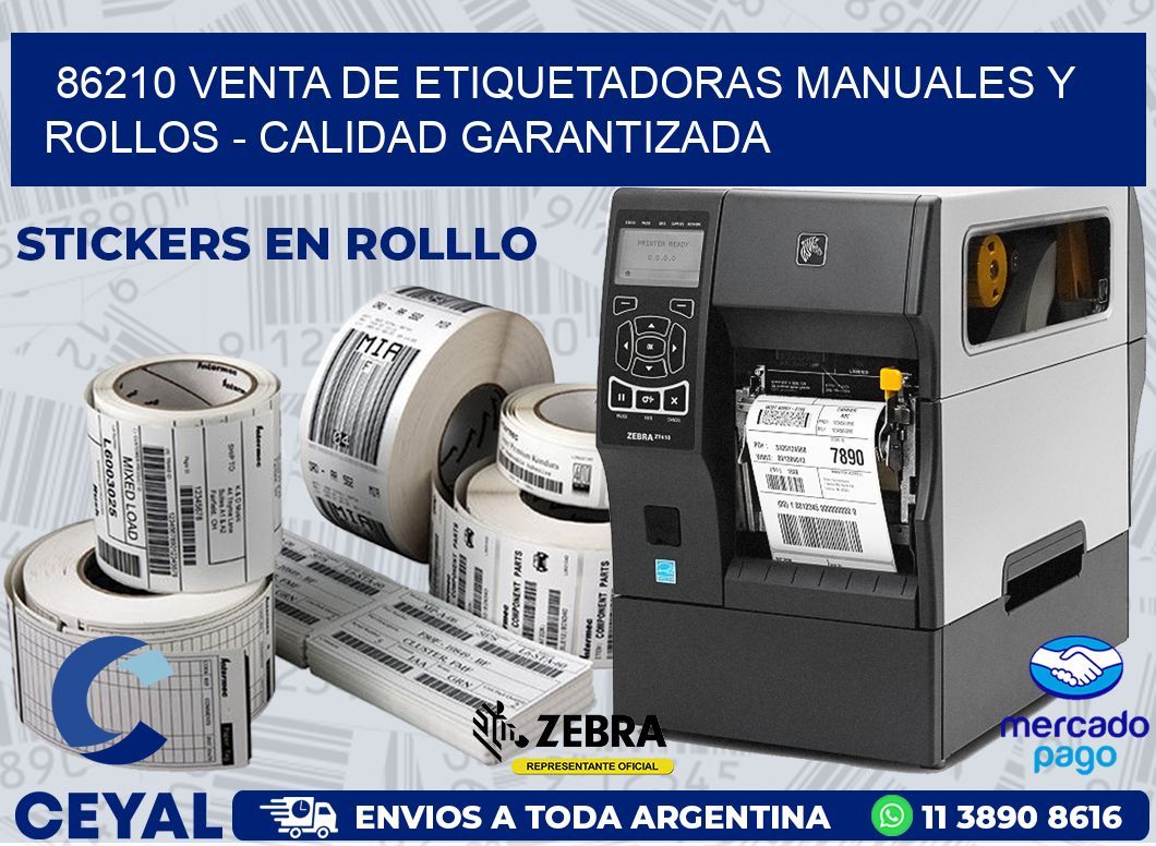 86210 VENTA DE ETIQUETADORAS MANUALES Y ROLLOS - CALIDAD GARANTIZADA