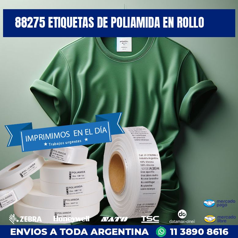 88275 ETIQUETAS DE POLIAMIDA EN ROLLO