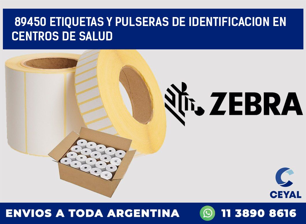 89450 ETIQUETAS Y PULSERAS DE IDENTIFICACION EN CENTROS DE SALUD