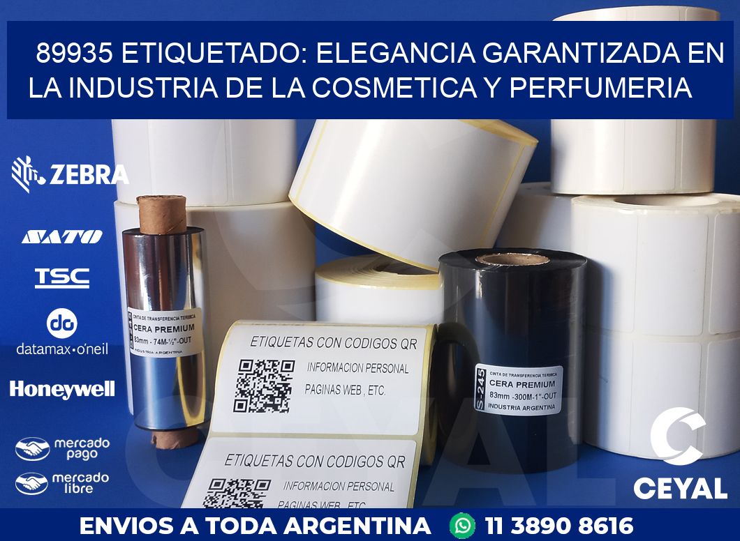 89935 ETIQUETADO: ELEGANCIA GARANTIZADA EN LA INDUSTRIA DE LA COSMETICA Y PERFUMERIA