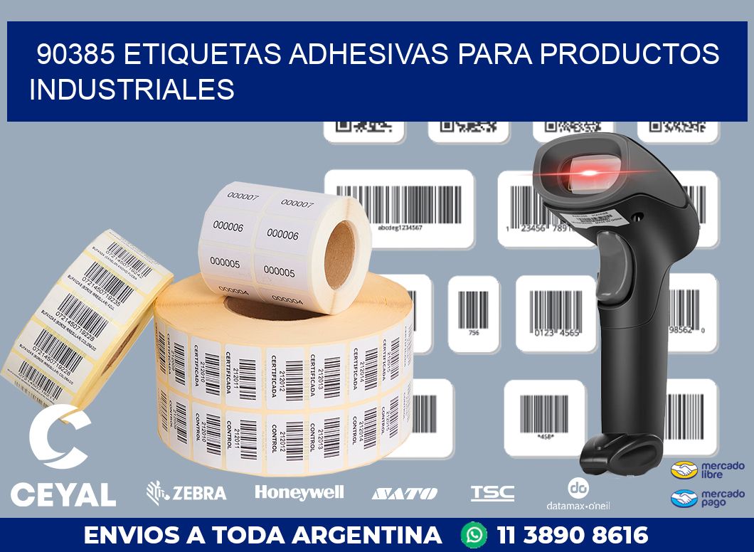 90385 ETIQUETAS ADHESIVAS PARA PRODUCTOS INDUSTRIALES