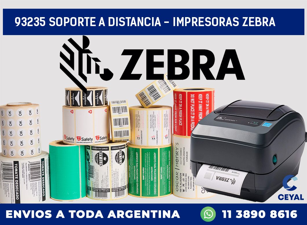 93235 SOPORTE A DISTANCIA – IMPRESORAS ZEBRA