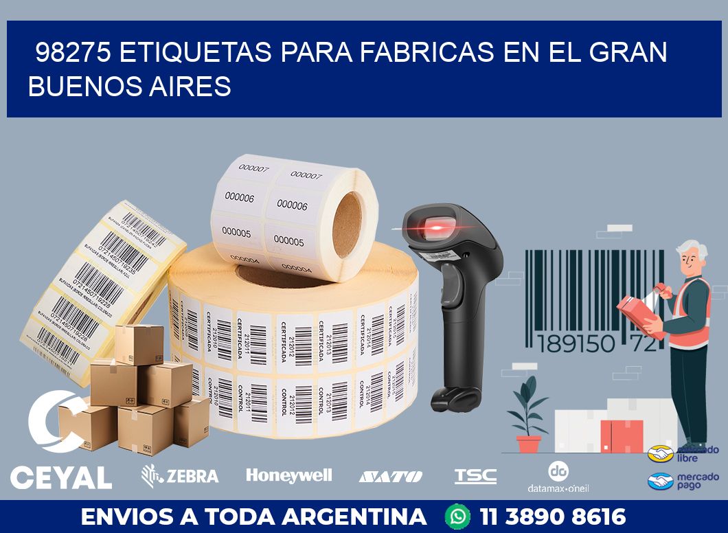 98275 ETIQUETAS PARA FABRICAS EN EL GRAN BUENOS AIRES
