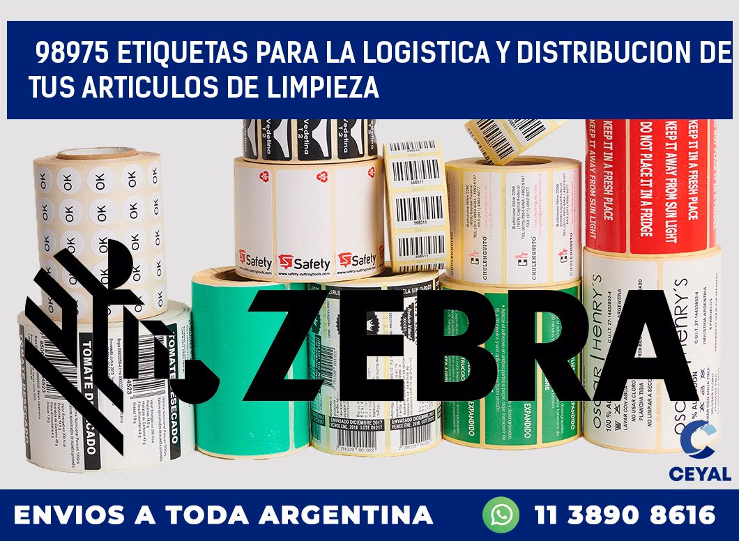 98975 ETIQUETAS PARA LA LOGISTICA Y DISTRIBUCION DE TUS ARTICULOS DE LIMPIEZA