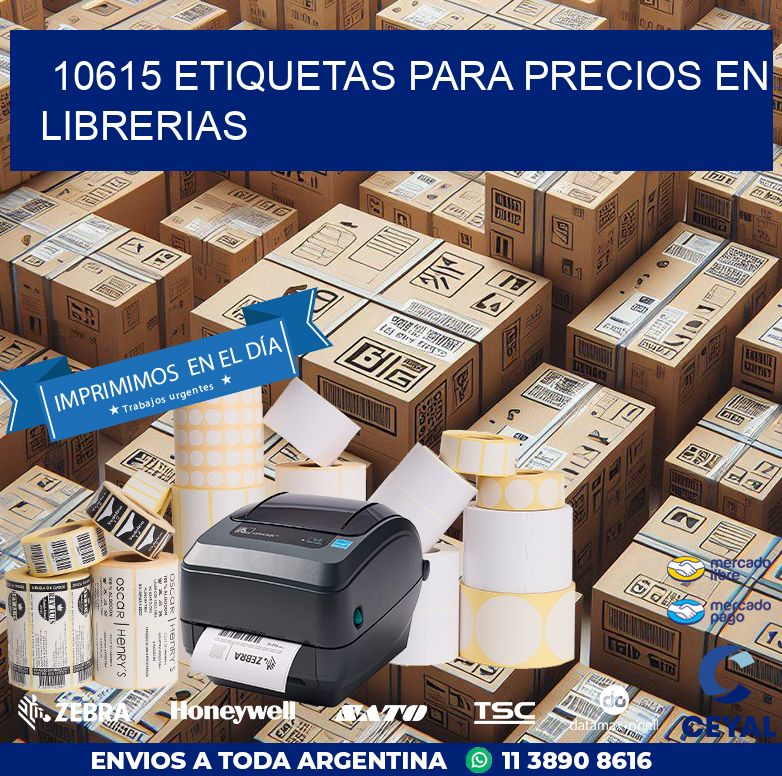10615 ETIQUETAS PARA PRECIOS EN LIBRERIAS