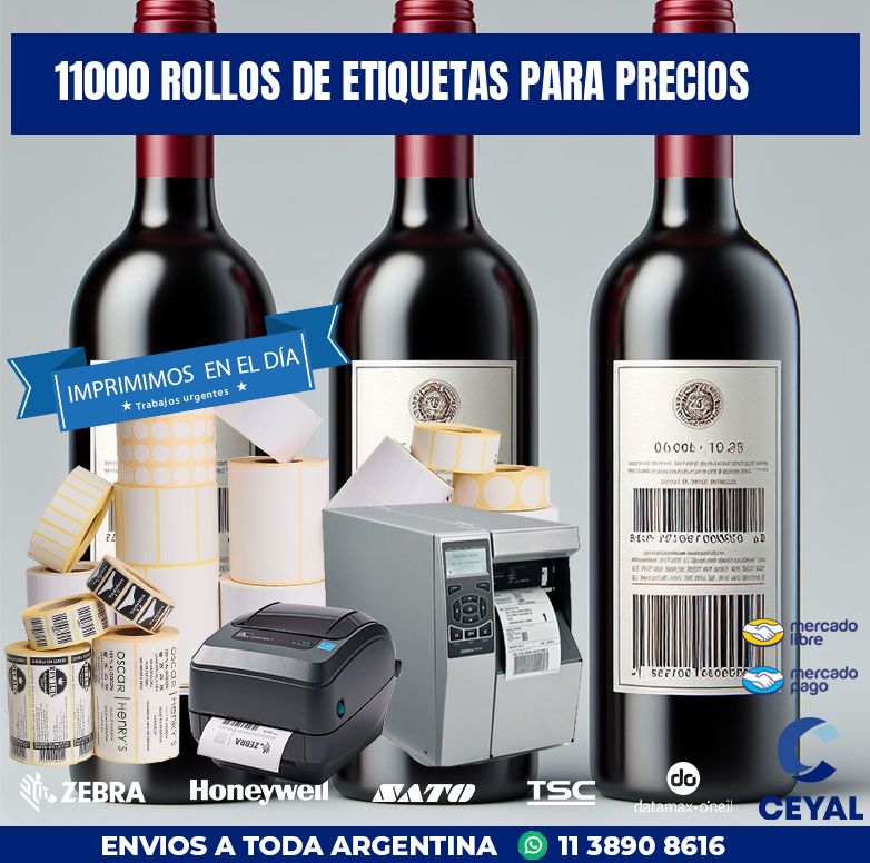 11000 ROLLOS DE ETIQUETAS PARA PRECIOS