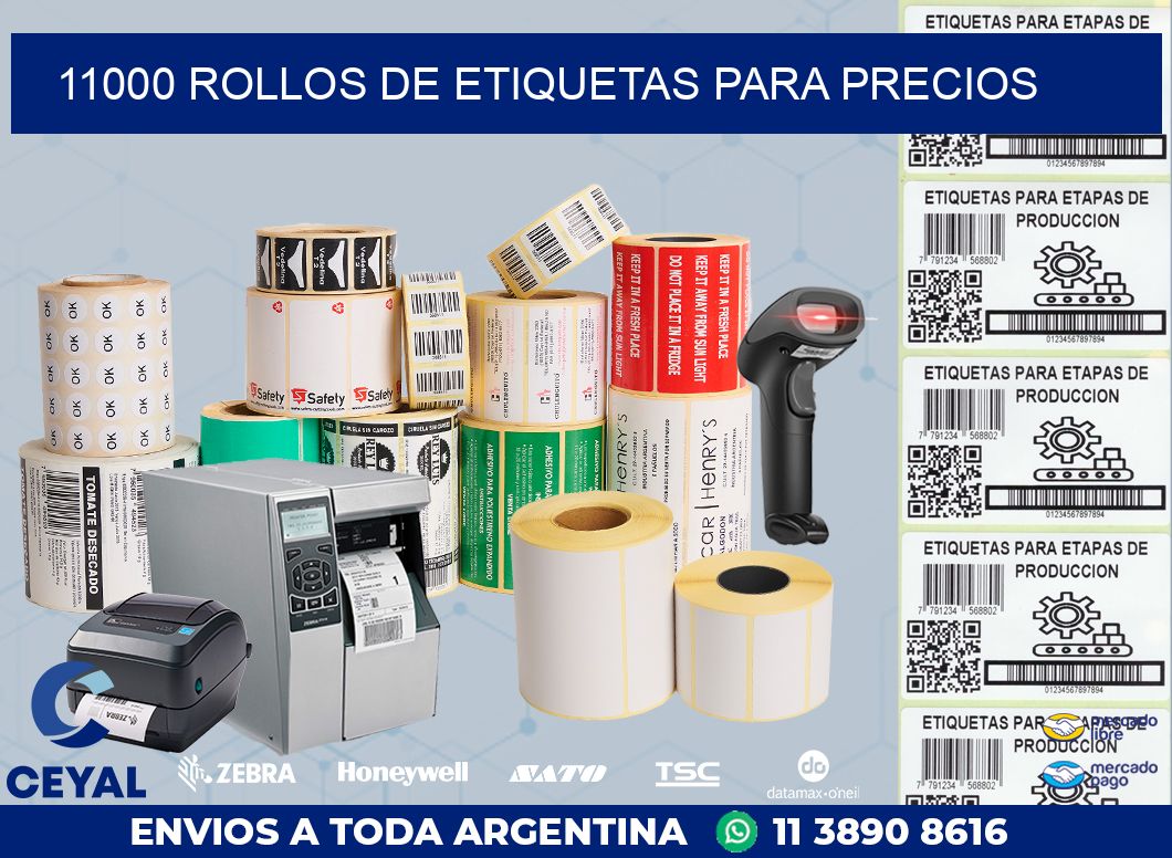 11000 ROLLOS DE ETIQUETAS PARA PRECIOS