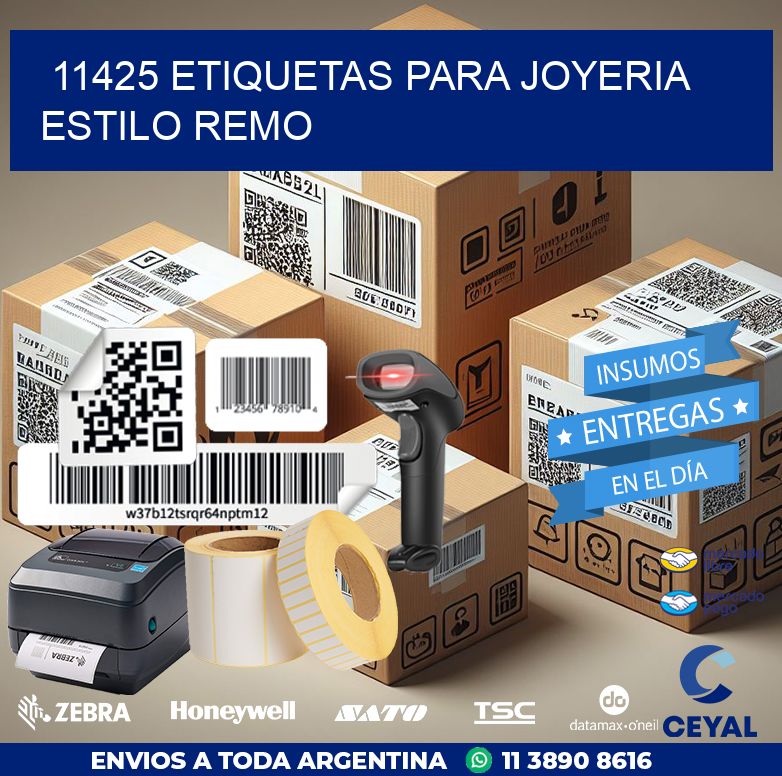 11425 ETIQUETAS PARA JOYERIA ESTILO REMO