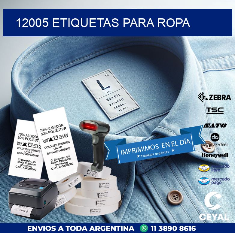 12005 ETIQUETAS PARA ROPA
