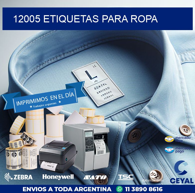 12005 ETIQUETAS PARA ROPA