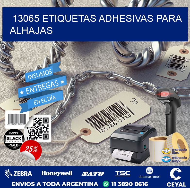 13065 ETIQUETAS ADHESIVAS PARA ALHAJAS