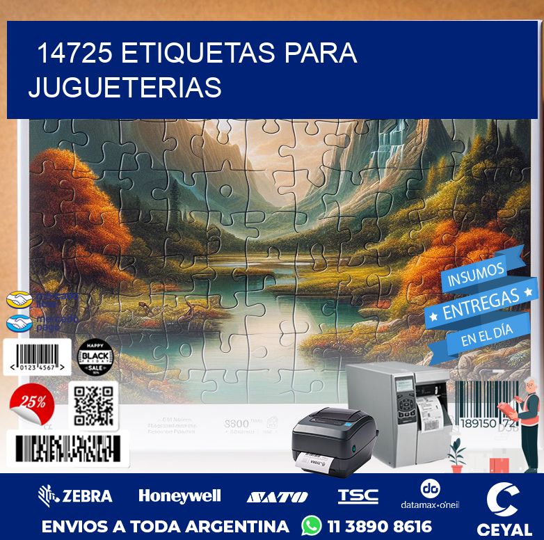 14725 ETIQUETAS PARA JUGUETERIAS