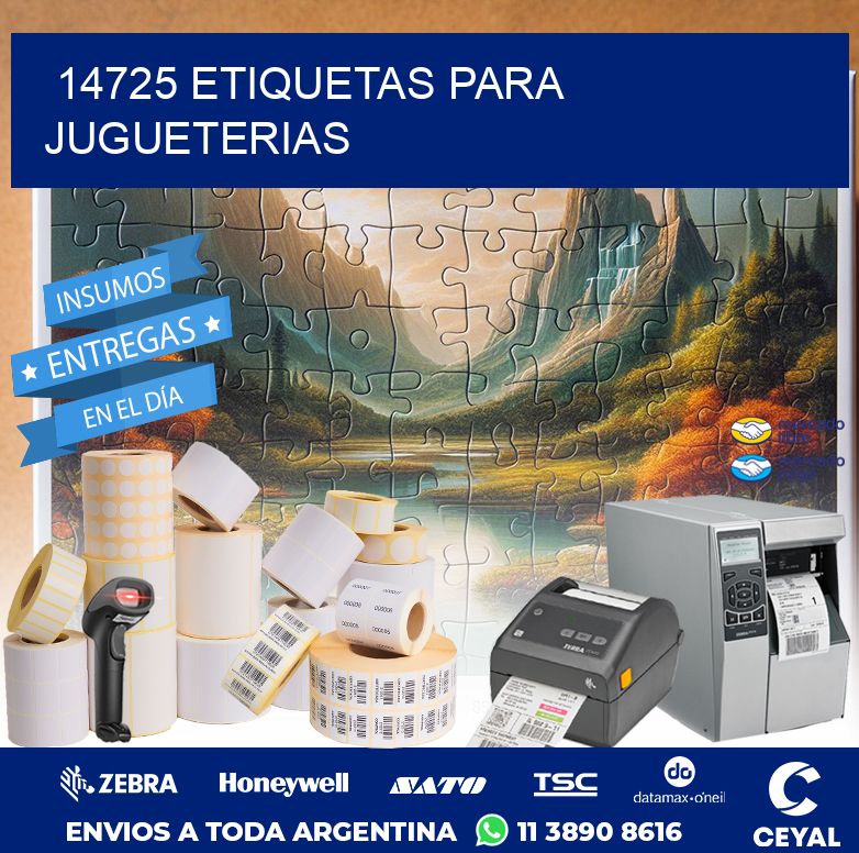 14725 ETIQUETAS PARA JUGUETERIAS