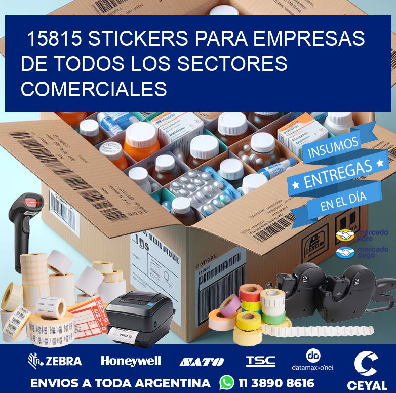 15815 STICKERS PARA EMPRESAS DE TODOS LOS SECTORES COMERCIALES