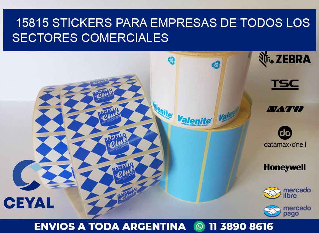15815 STICKERS PARA EMPRESAS DE TODOS LOS SECTORES COMERCIALES