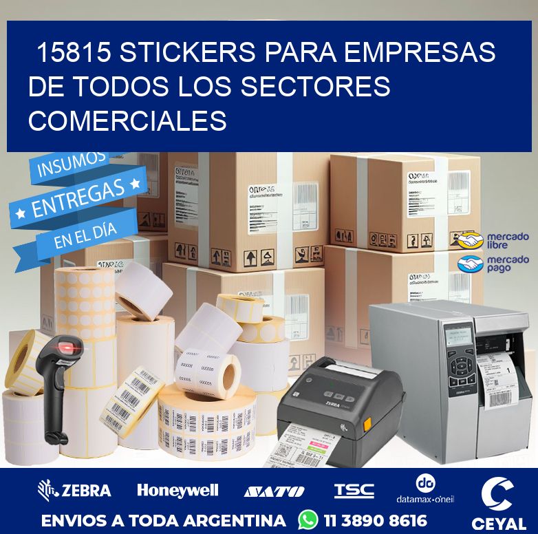 15815 STICKERS PARA EMPRESAS DE TODOS LOS SECTORES COMERCIALES
